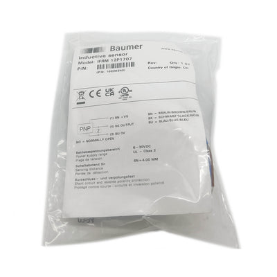 12P1707 1PC New Baumer Inductive Sensor IFRM 12P1707 Proximity Switch