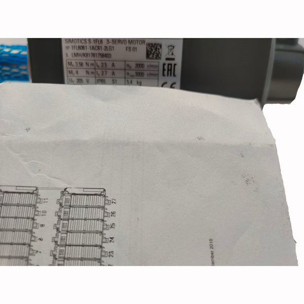 1FL6061-1AC61-2LG1 New In Stock 1FL60611AC612LG1 Siemens Servo Motor