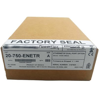 20-750-ENETRNew Factory Sealed AB PowerFlex 750 2-P ENet/IP Module 20750ENETR