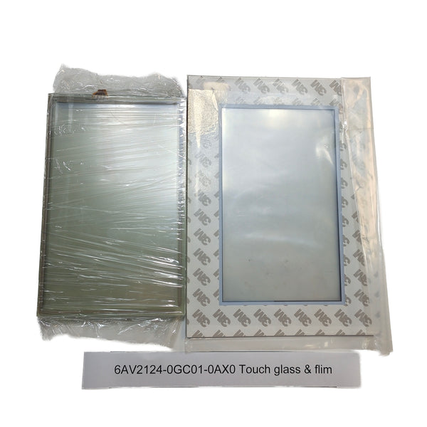 6AV2124-0GC01-0AX0 ﻿New Siemens Touch Screen Glass + Protective Film 6AV21240GC010AX0