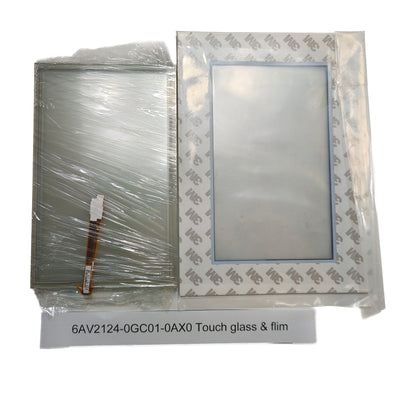 6AV2124-0GC01-0AX0 ﻿New Siemens Touch Screen Glass + Protective Film 6AV21240GC010AX0