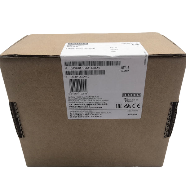 6AV6647-0AA11-3AX0 New Simatic HMI Ktp400 Basic Mono Panel 6AV66470AA113AX0
