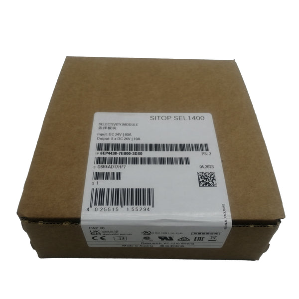 6EP4438-7EB00-3DX0 New Original 6EP44387EB003DX0 Siemens Sitop Selectivity Module