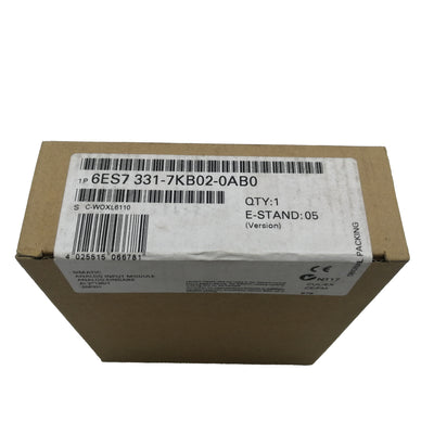 6ES7331-7KB02-0AB0 New Original 6ES73317KB020AB0 Siemens Analog Input Module