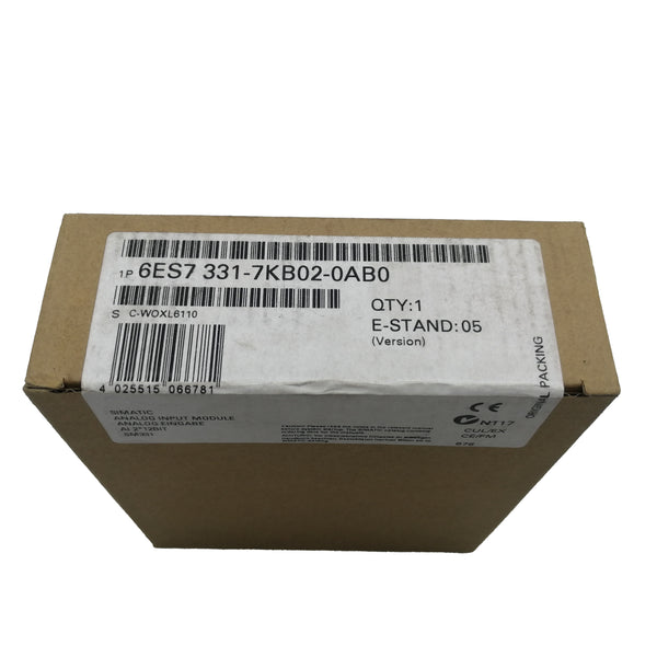 6ES7331-7KB02-0AB0 New Original 6ES73317KB020AB0 Siemens Analog Input Module