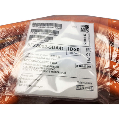 6FX8002-5DA41-1DG0 Siemens Connection Cable 6FX80025DA411DG0 36M New Sealed