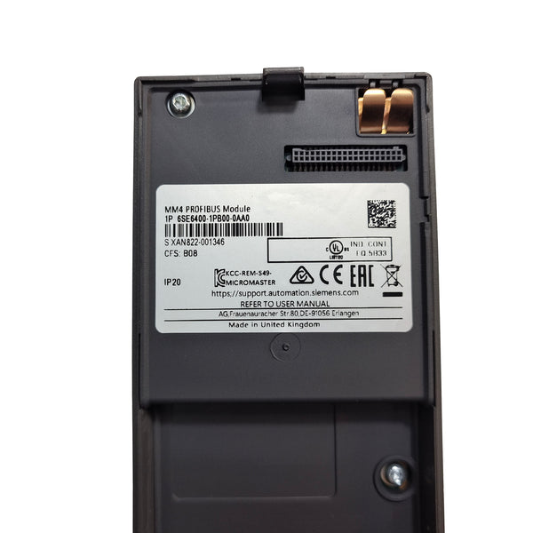 6SE6400-1PB00-0AA0 New 6SE64001PB000AA0 Siemens Micromaster 4 Profibus Module