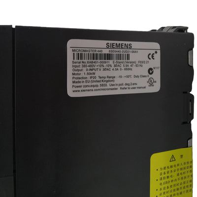6SE6440-2UD21-5AA1 New Original Siemens Micromaster 440 AC Drive 6SE64402UD215AA1