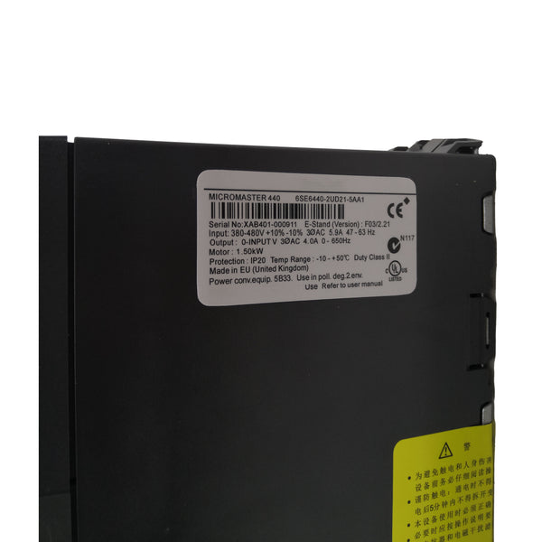 6SE6440-2UD21-5AA1 New Original Siemens Micromaster 440 AC Drive 6SE64402UD215AA1