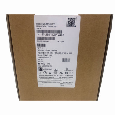 6SL3210-1KE14-3AB2 Siemens Frequency Converter 6SL32101KE143AB2 Brand New Sealed