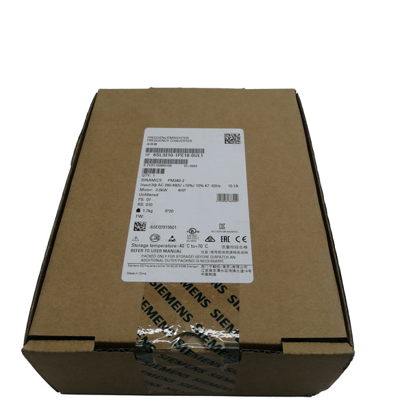 6SL3210-1PE18-0UL1 Brand New Siemens 6SL32101PE180UL1 Frequency Converter 