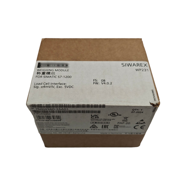 7MH4960-2AA01 New Original 7MH49602AA01 Siemens Weighing Module