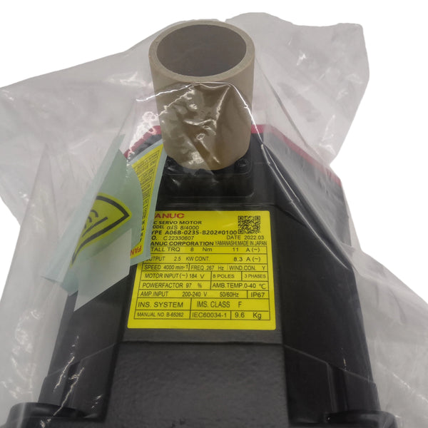A06B-0235-B202#0100 Fanuc A06B-0235-B202#0100 Servo Motor New Original