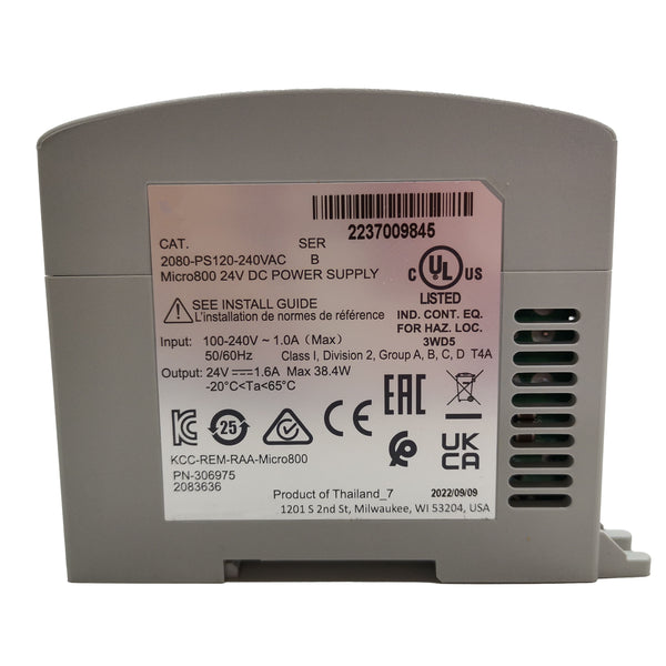 2080-PS120-240VAC Brand New 2080PS120240VAC Micro800 24V DC Power Supply