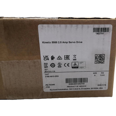 2198-H003-ERS New In Stock 2198H003ERS Kinetix 5500 Servo Drive
