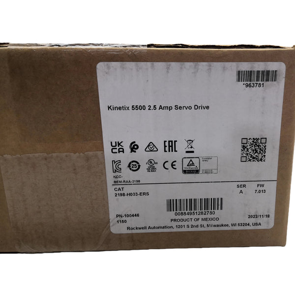 2198-H003-ERS New In Stock 2198H003ERS Kinetix 5500 Servo Drive