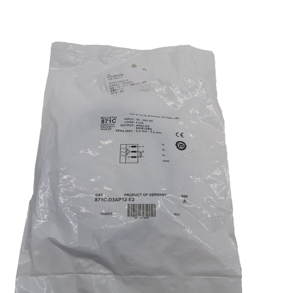 871C-D3AP12-E2 New In Stock Inductive Proximity Sensor 871CD3AP12E2