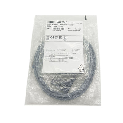 FHDM 12P5001 1PCS New Baumer FHDM 12P5001 Diffuse Photoelectric Sensor