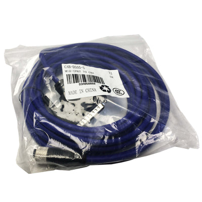 CAB-DS05-S Brand New Datalogic 17 Pin Ethernet Cable M12IP67 TO CBX 5M