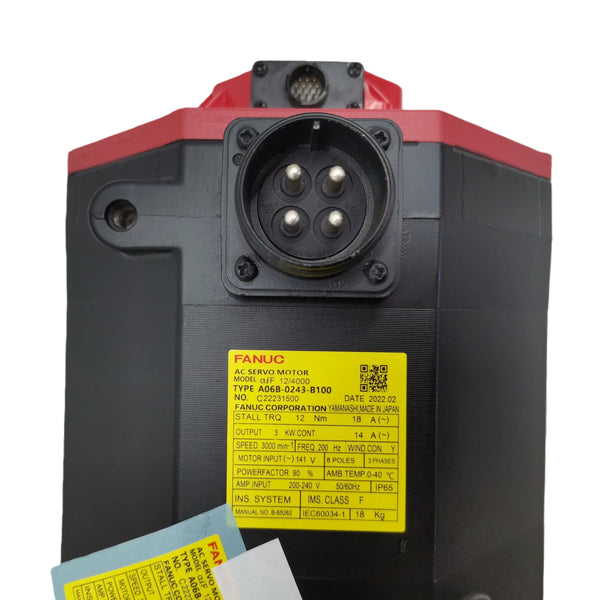A06B-0243-B100 New Original Fanuc A06B0243B100 AC Servo Motor