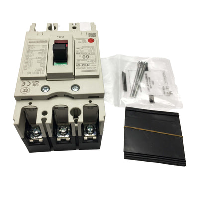 NF63-SV New Factory SealedMitsubishi 3P60A Circuit Breaker NF63CVF 3P 60A No Fuse