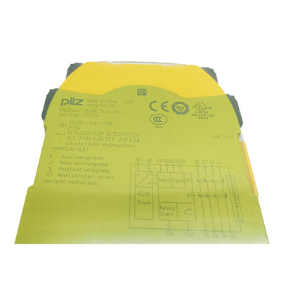 751104 New Pilz 751104 Safety Relay 24 VDC 3PST-NO PNOZ S4 DIN Rail 6A Spring