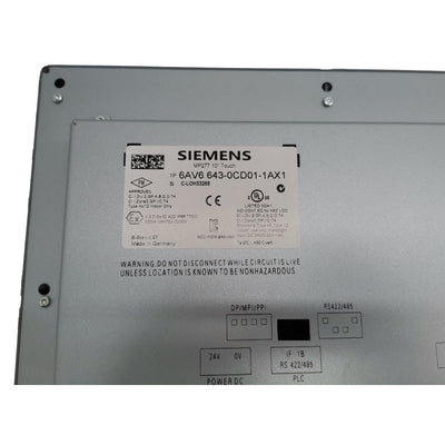 6AV6643-0CD01-1AX1 Siemens HMI Screen Brand New 6AV66430CD011AX1