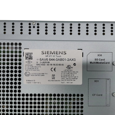 6AV6644-0AB01-2AX0 New In Stock Siemens Touch Screen Panel 6AV66440AB012AX0