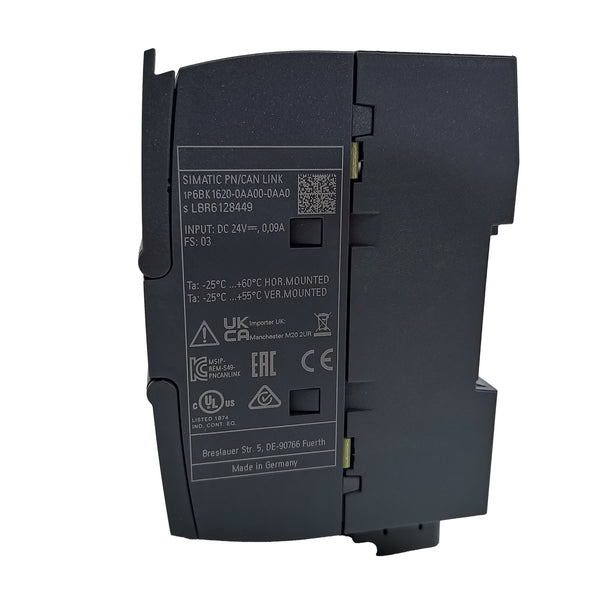 6BK1620-0AA00-0AA0 Siemens PN/CAN Link Gateway Module 6BK16200AA000AA0 New