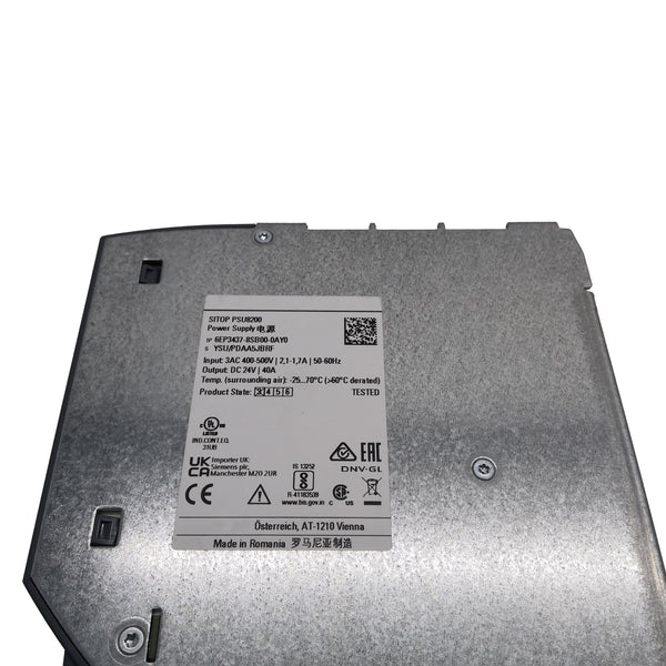 6EP3437-8SB00-0AY0 Genuine Siemens Sitop PSU8200 Power Supply 6EP34378SB000AY0