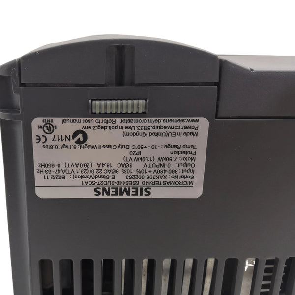 6SE6440-2UD27-5CA1 New In Stock Siemens 6SE64402UD275CA1 440 10HP 460V AC Drive