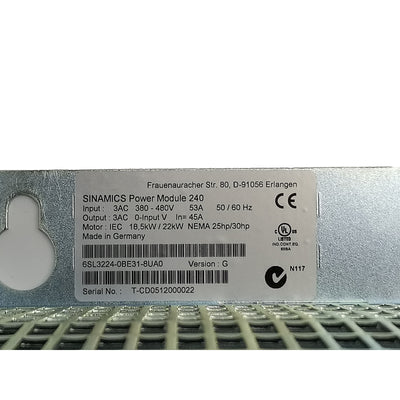 6SL3224-0BE31-8UA0 New Siemens PM 240 Power Module 6SL32240BE318UA0