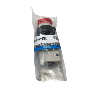 VM230-02-30RA SMC Mechanical Red Push Button Poppet Valve Genuine VM2300230RA